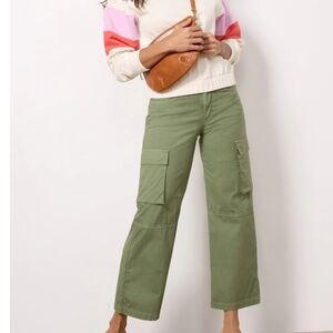 KUT From the Kloth High Rise Wide Leg Cargo Pants NWT Size 2